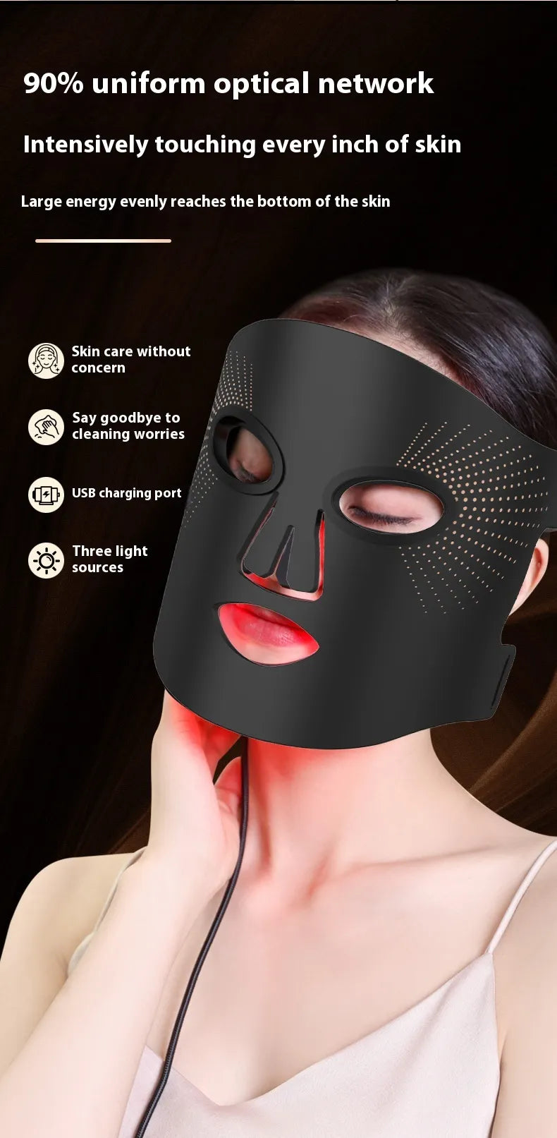 French LED Silicone Photon Mask
