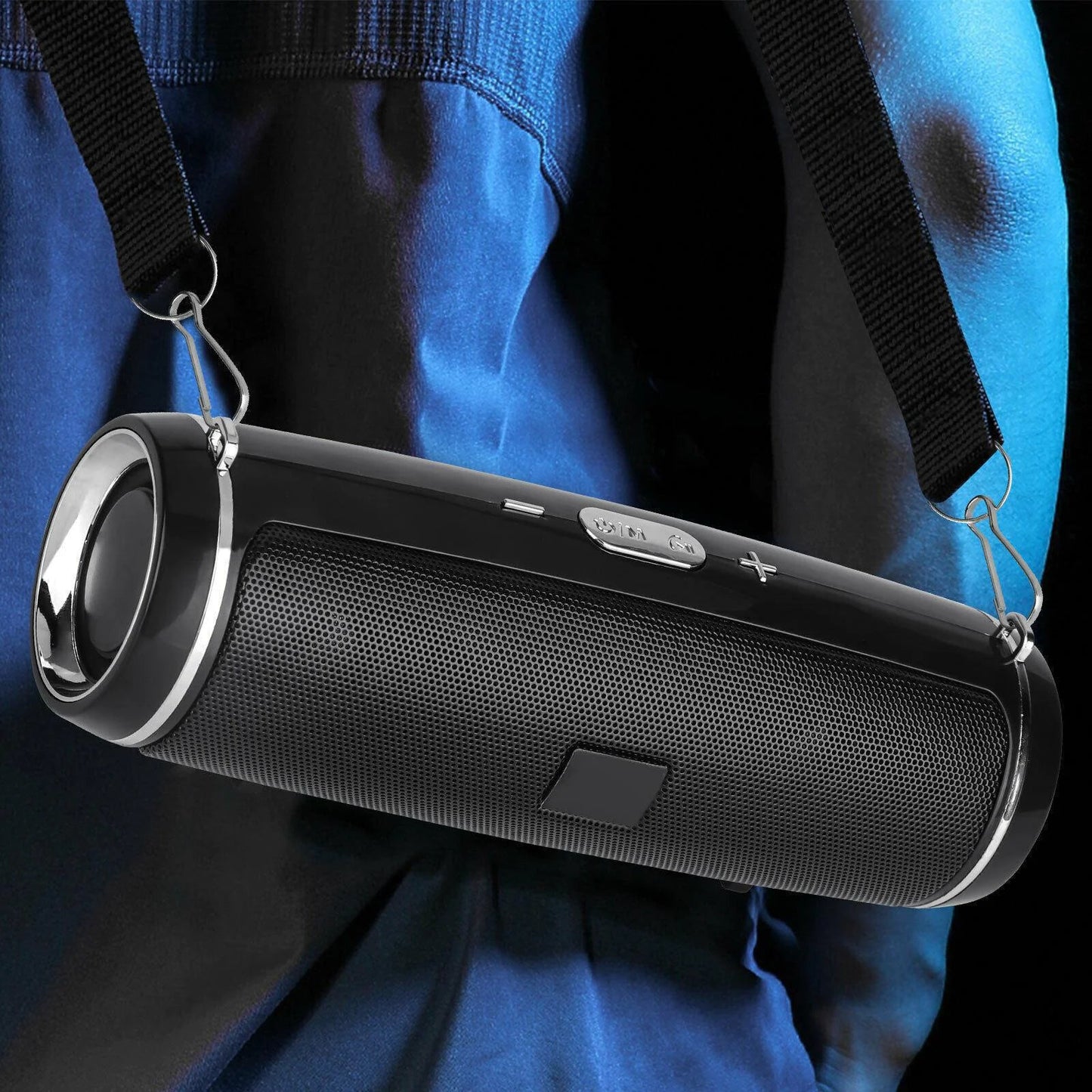 Bluetooth 5.1 Speaker Wireless Waterproof Outdoor Stereo LOUD Bass USB/TF Strap WEM Support (www.WEM.support)