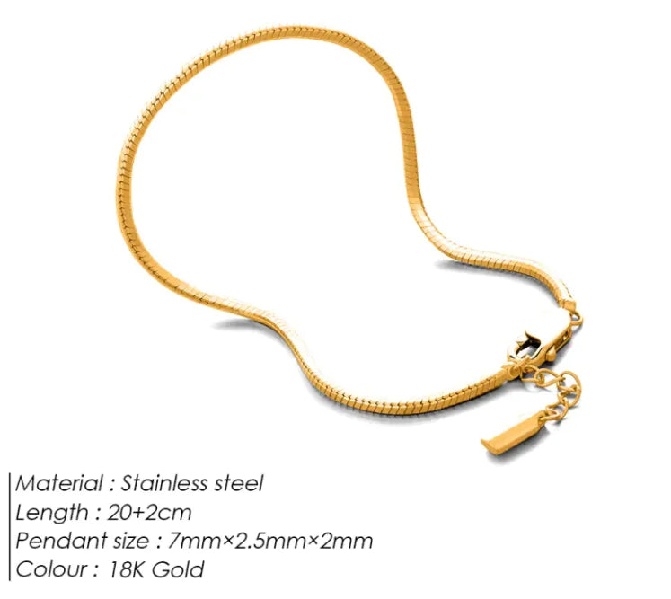 Stainless Steel Snake Bone Bracelet WEM Support (www.WEM.support)