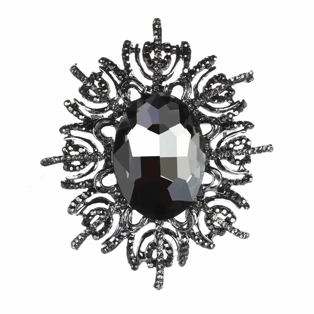 Pearly Flower Swath Brooch WEM Support (www.WEM.support)