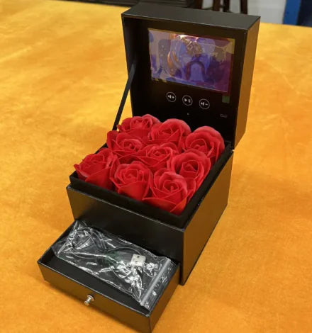 Real Rose Flower Jewelry Box WEM Support (www.WEM.support)