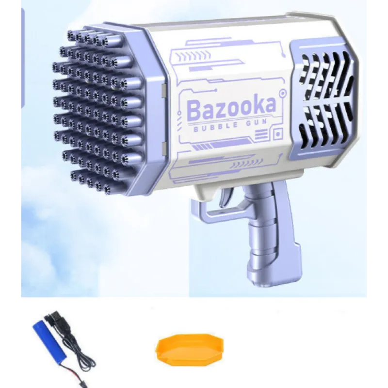 Automatic Soap Bubble Gun Rocket 69 Holes WEM Support (www.WEM.support)