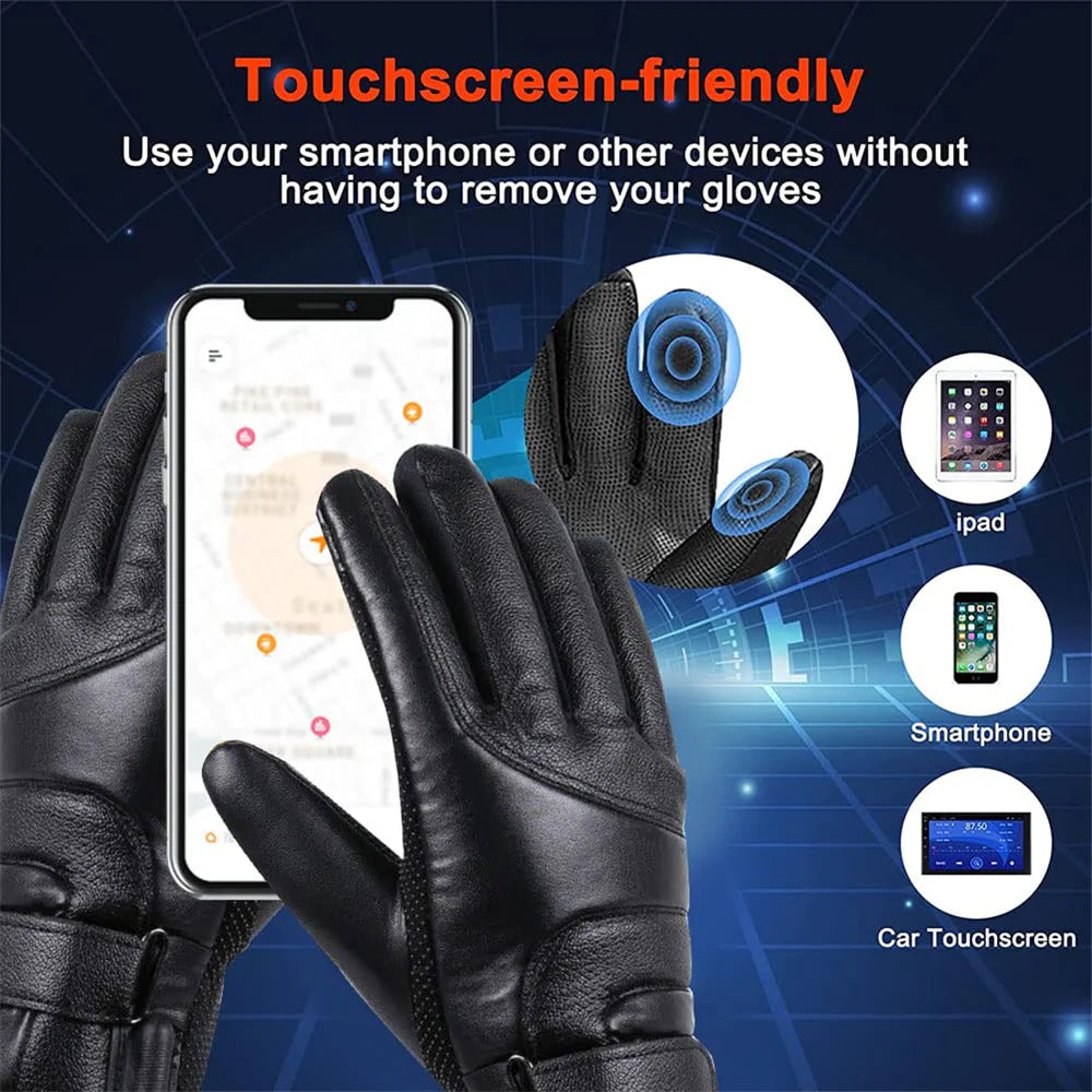 Electric USB Heated Gloves Winter Warming Thermal Ski Snow Hand Warm Windproof WEM Support (www.WEM.support)