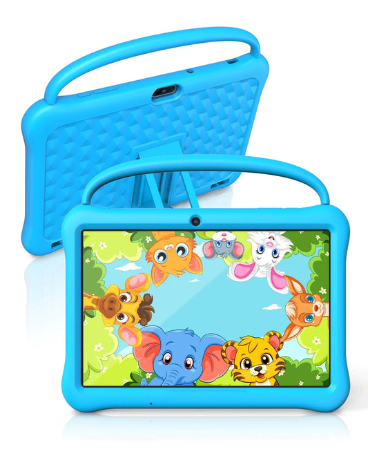 Tableta PUTECCH Kids de 10 pulgadas Android 13 para Niños 2GB RAM 64GB ROM CPU Quad-Core Tabletas para Niños Space IPS Pantalla Táctil HD con Funda Antigolpes Control Parental WiFi Cámara (Azul) HejK.com