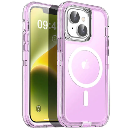 AICase Crystal Clear iPhone 14 Magnetic Case Compatible with MagSafe[Not Yellowing] Transparent Slim Shockproof Protective Phone Case 6.1 inch 2022