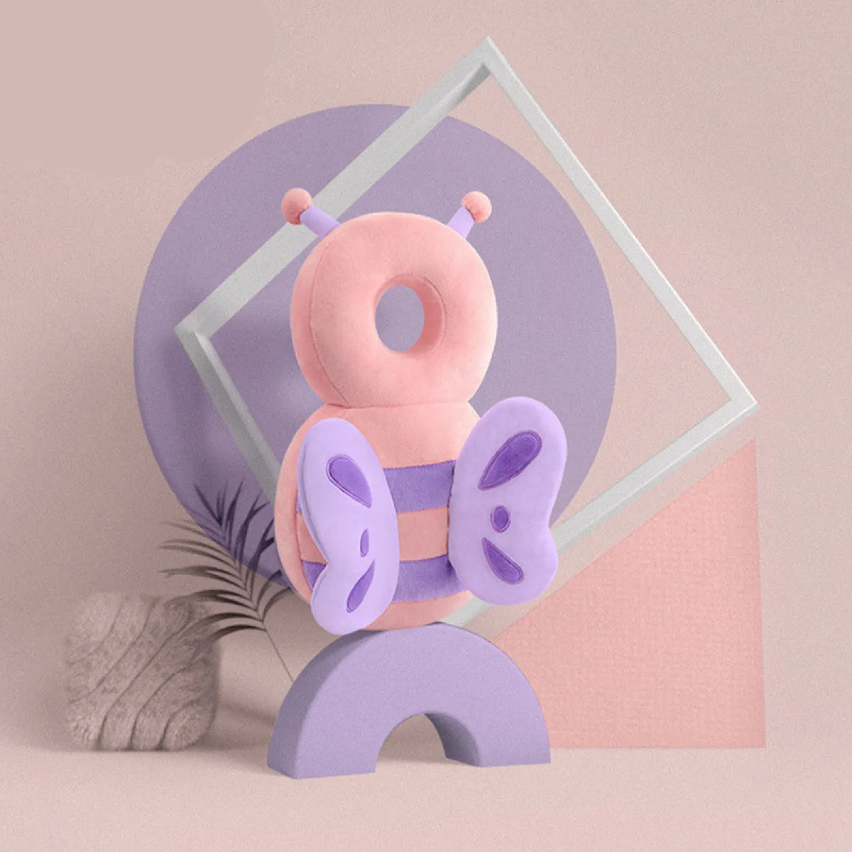 Baby Head Protection Cushion with Angel Wings WEM Support (www.WEM.support)