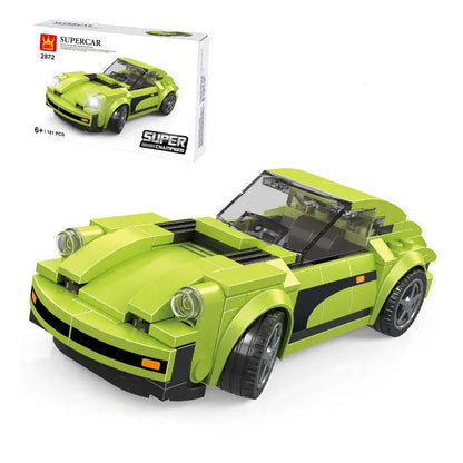 Super Car Small Particles Assembled Boy Sports Car Building Block Stall Decoration Toy WEM Support (www.WEM.support)