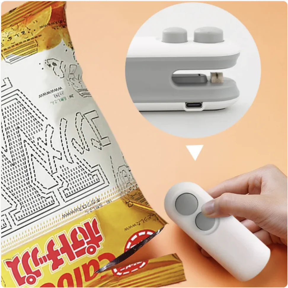Portable USB Rechargeable Vacuum Sealer WEM Support (www.WEM.support)