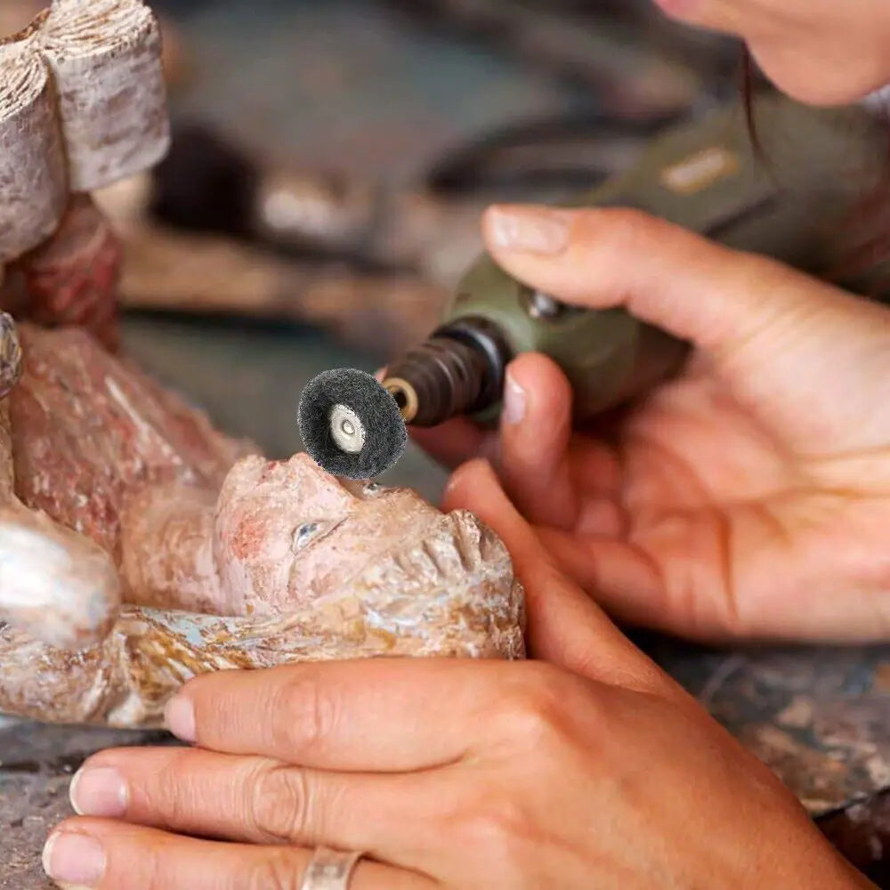 50 Metal Polishing Buffing Wheel Burr Kit Rotary Tool Accessories Set For Dremel WEM Support (www.WEM.support)