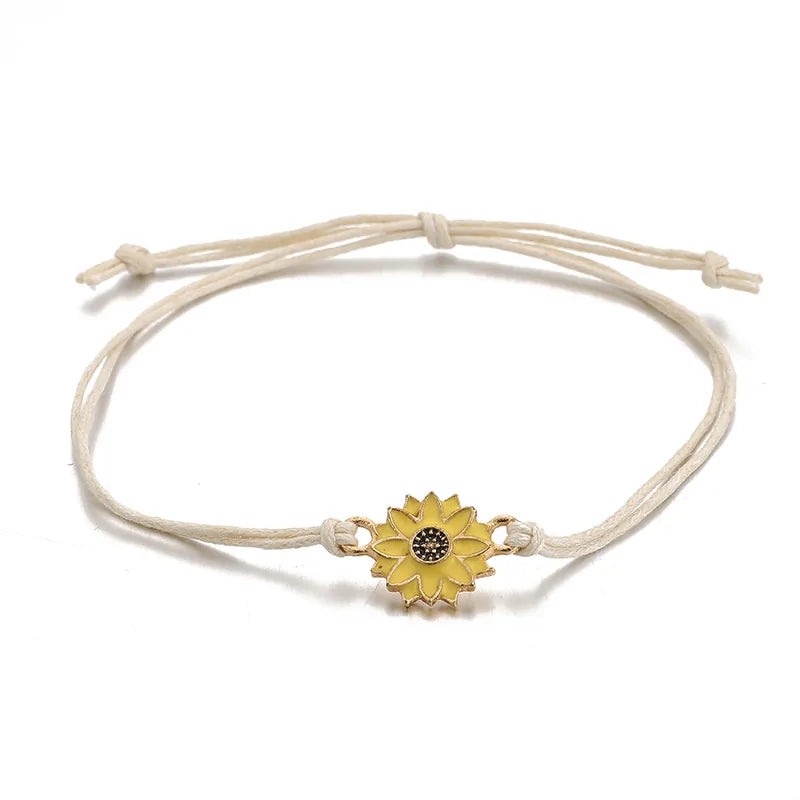Sunflower Anklet - You are my Sunshine WEM Support (www.WEM.support)