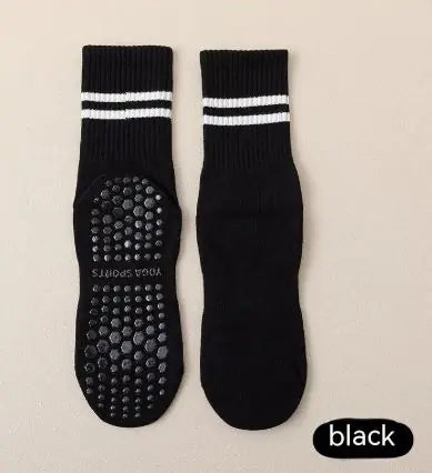 Mid-calf Pilates Socks with Grips HejK.com