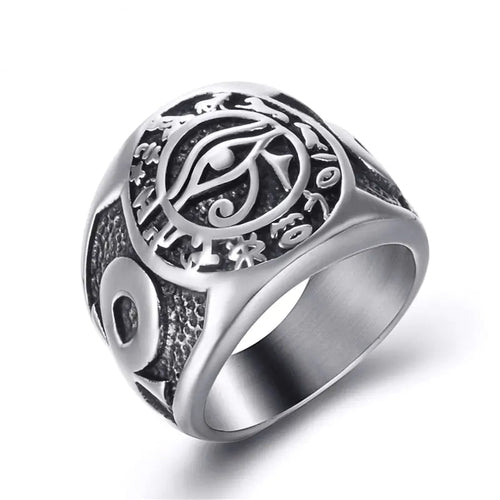 Egyptian Eye of Horus Rings WEM Support (www.WEM.support)