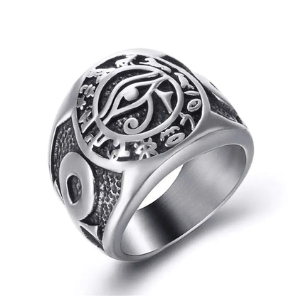 Egyptian Eye of Horus Rings WEM Support (www.WEM.support)