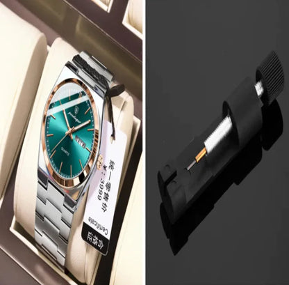 SlimLine Waterproof Quartz Watch WEM Support (www.WEM.support)