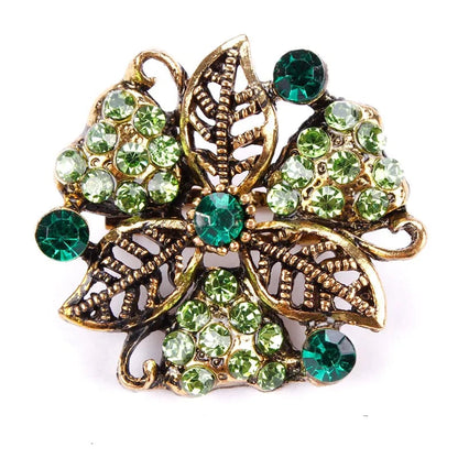 Peacock Flower Brooch WEM Support (www.WEM.support)