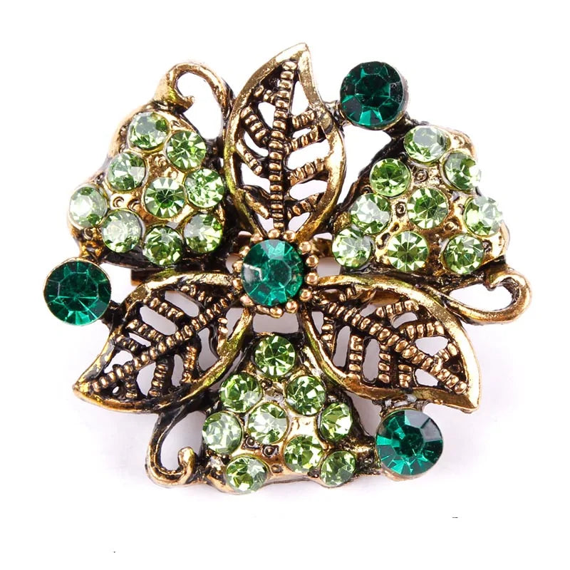 Peacock Flower Brooch WEM Support (www.WEM.support)