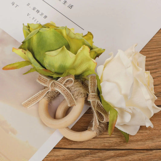 Rosa Napkin Ring Set of 4 WEM Support (www.WEM.support)