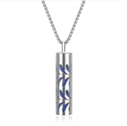 316L Stainless Steel Perfume Oil Diffuser Necklace WEM Support (www.WEM.support)