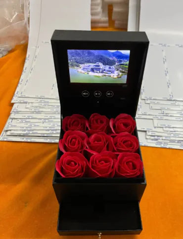 Real Rose Flower Jewelry Box WEM Support (www.WEM.support)
