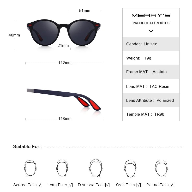 Retro Polarized Sunglasses WEM Support (www.WEM.support)