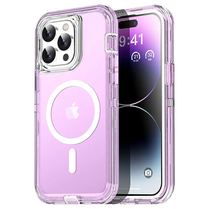 AICase Crystal Clear iPhone 14 Magnetic Case Compatible with MagSafe[Not Yellowing] Transparent Slim Shockproof Protective Phone Case 6.1 inch 2022