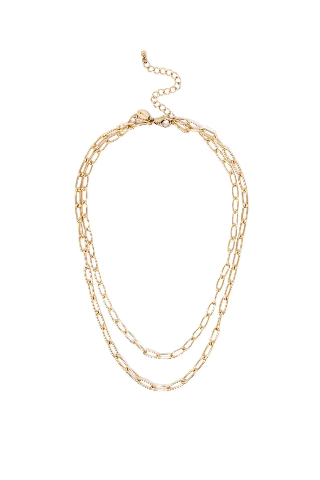 Double The Gold Chain Link Necklace WEM Support (www.WEM.support)