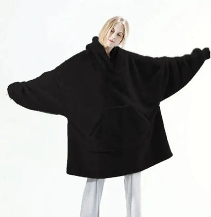 Comfortable Loose Double-Sided Fleece Thicker Wearable Blanket WEM Support (www.WEM.support)