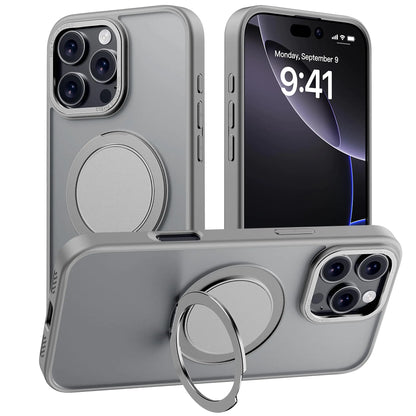 for iPhone 16 Pro Max Case with Stand,Military Drop Protection,Compatible with MagSafe,Build in Kickstand,iPhone 16 Pro Max Phone Case 6.9" Black