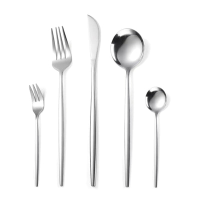 Slim Flatware -Place Set of 5 WEM Support (www.WEM.support)