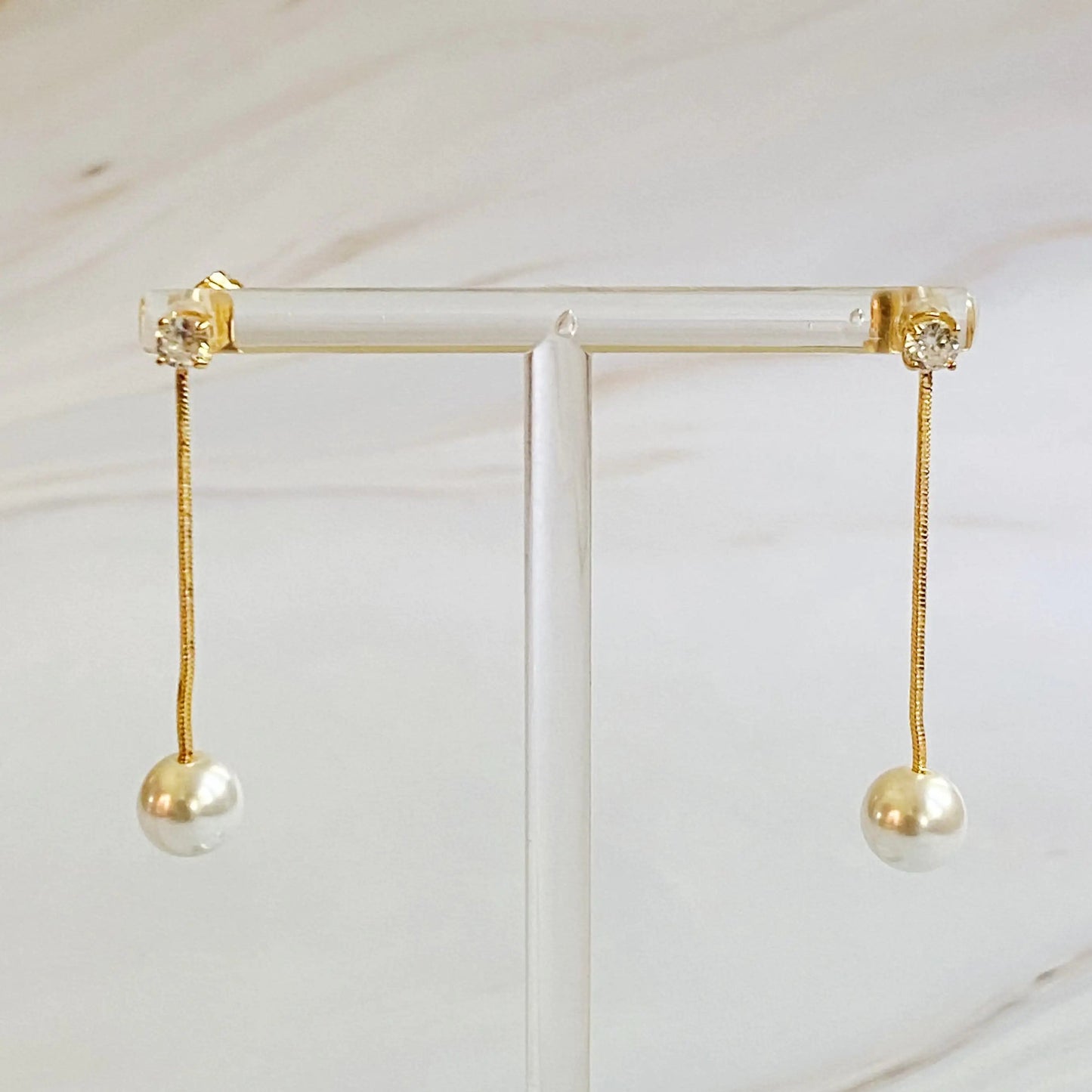 Dangling Pearl Earring WEM Support (www.WEM.support)