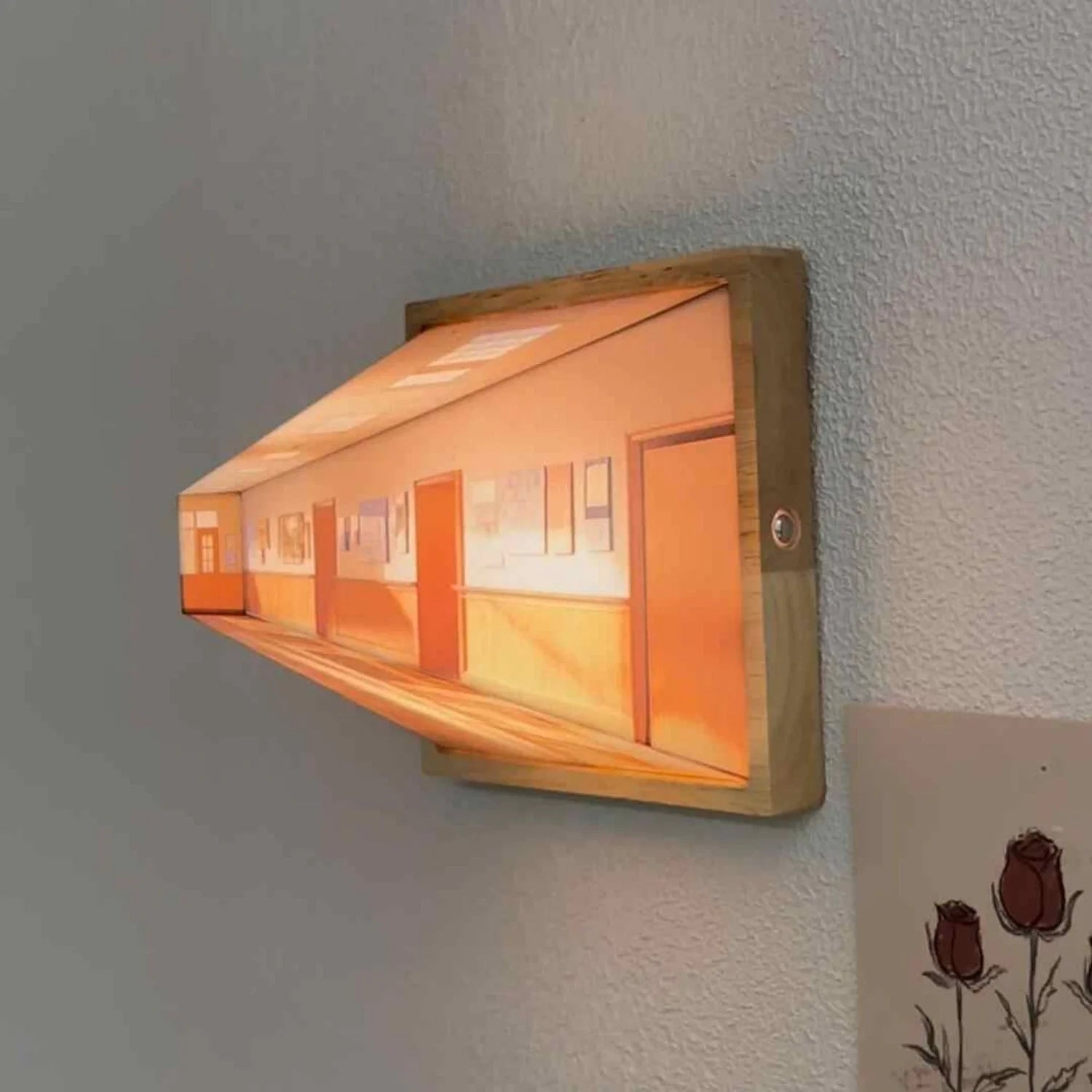 3D Naked Eye Vision Night Light Wall Lamp WEM Support (www.WEM.support)