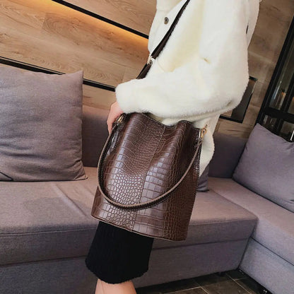 Blake Shoulder Bag -Chocolate Croc HejK.com Marketplace LLC