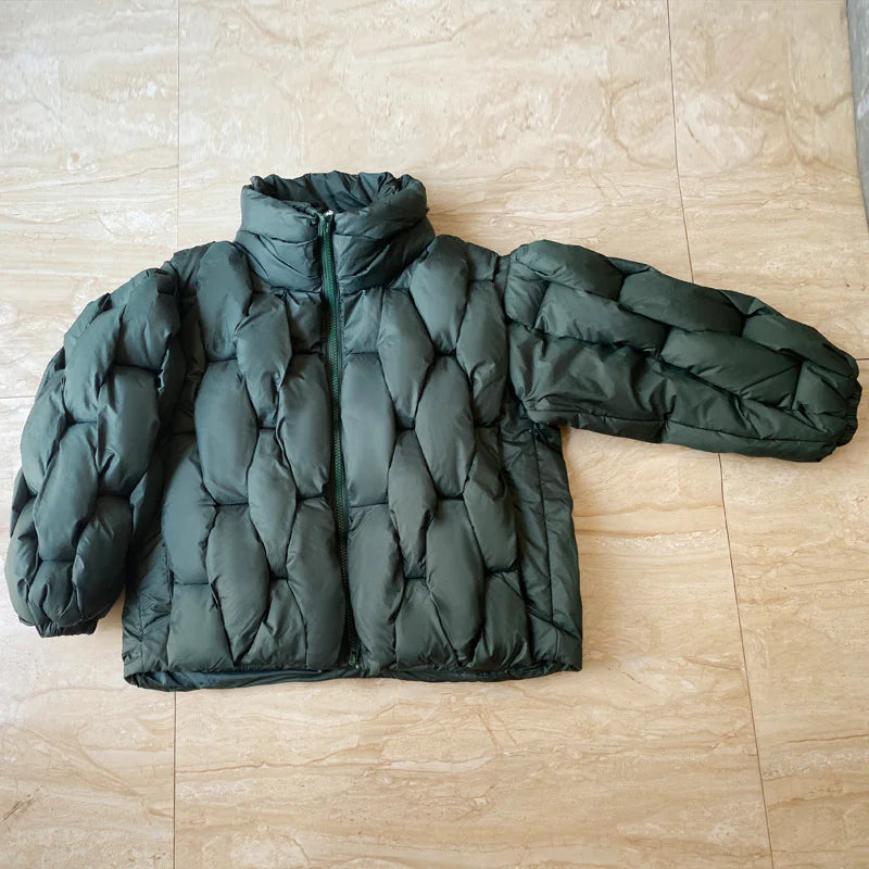 Woven Warm Plus-Size Puffer WEM Support (www.WEM.support)