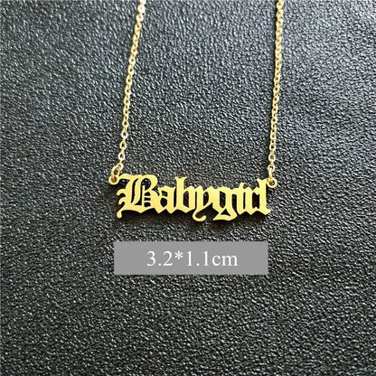 Babygirl Pendant Necklace WEM Support (www.WEM.support)
