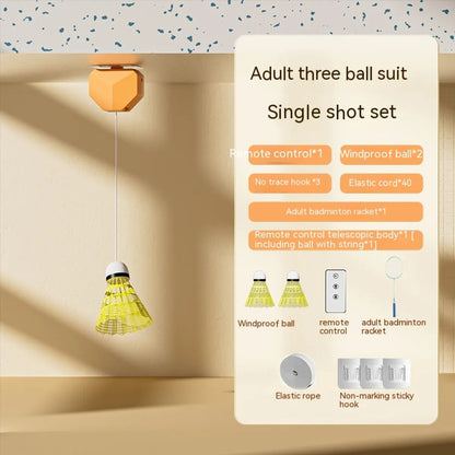 Badminton Racket Single Trainer with Automatic Rebound Swing WEM Support (www.WEM.support)