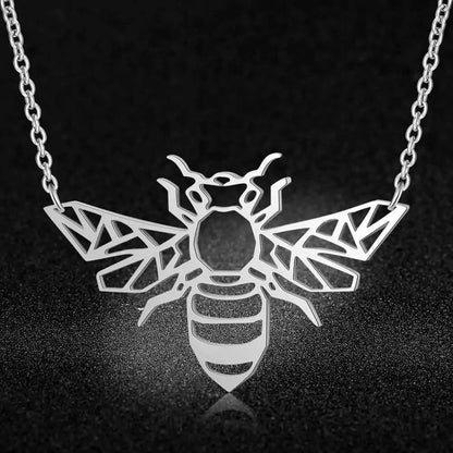 Origami Bee Pendant With Connect Chain WEM Support (www.WEM.support)