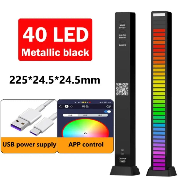 Luz LED Controlada por Som Musical WEM Support (www.WEM.support)
