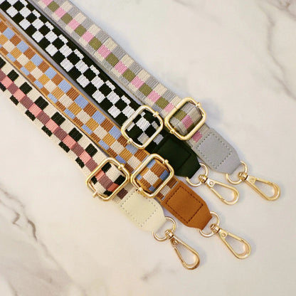 Checkered Crossbody Phone Lanyard WEM Support (www.WEM.support)