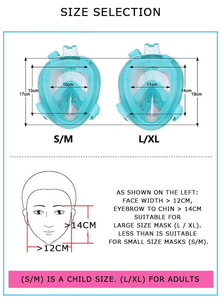 Anti-Beschlag Schnorchelmaske WEM Support (www.WEM.support)