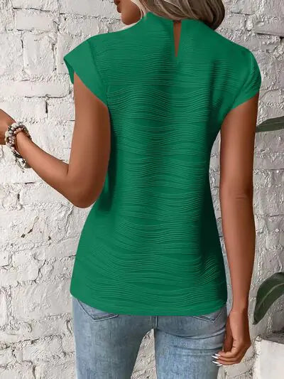 Terri Cap Sleeve Shirt HejK.com Marketplace LLC
