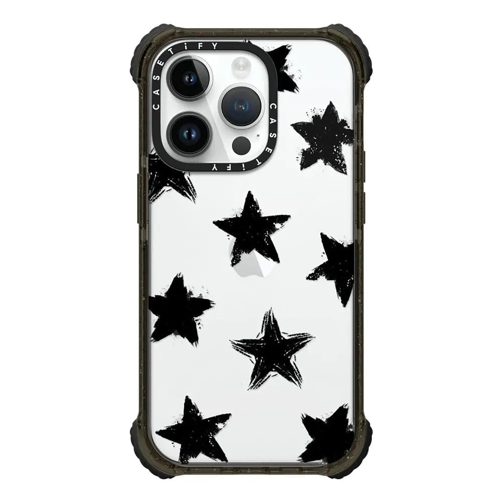 CASETiFY Ultra Impact iPhone 14 Pro Case [5X Military Grade Drop Tested / 11.5ft Drop Protection] - SARILMAK Patchwork - Glossy Black HejK.com