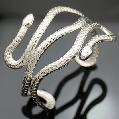 Cleopatra Swirl Snake Arm Cuff Armlet Armband WEM Support (www.WEM.support)