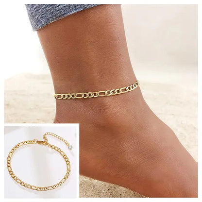 Adjustable Snake Chain Anklet for Women Girls WEM Support (www.WEM.support)