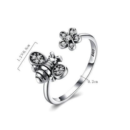 Adjustable Bee to Flower Ring WEM Support (www.WEM.support)