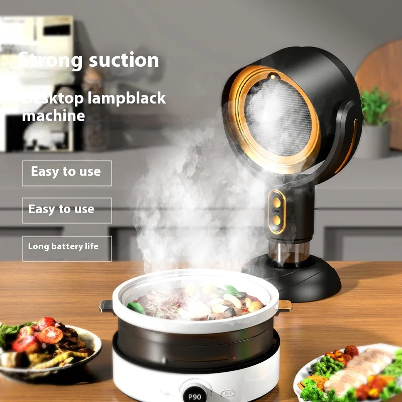 Portable Desktop Range Hood Anion Smoke Removal Deodorant Sterilization Air Purification WEM Support (www.WEM.support)