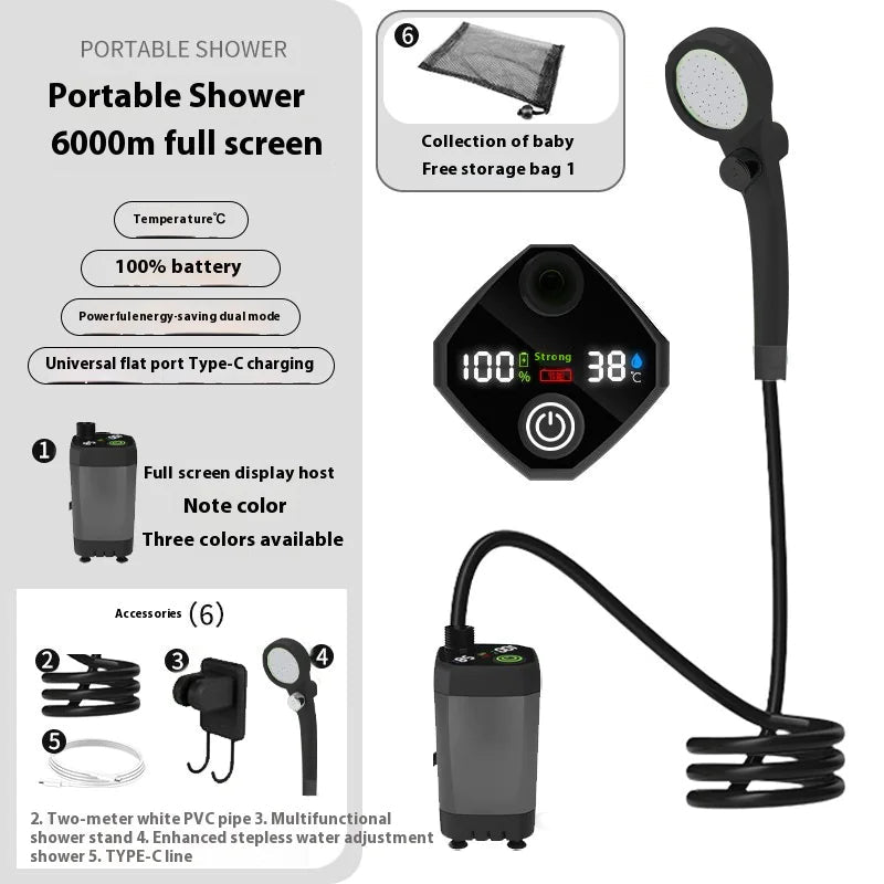 Portable Outdoor Shower WEM Support (www.WEM.support)