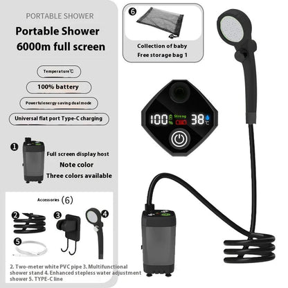 Portable Outdoor Shower WEM Support (www.WEM.support)