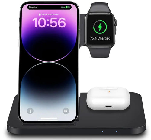 3in1 Wireless Fast Charger Dock Station WEM Support (www.WEM.support)