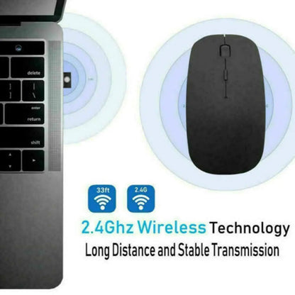2.4GHz USB Wireless Optical Mouse Mice For Apple Mac Macbook Pro Air PC WEM Support (www.WEM.support)