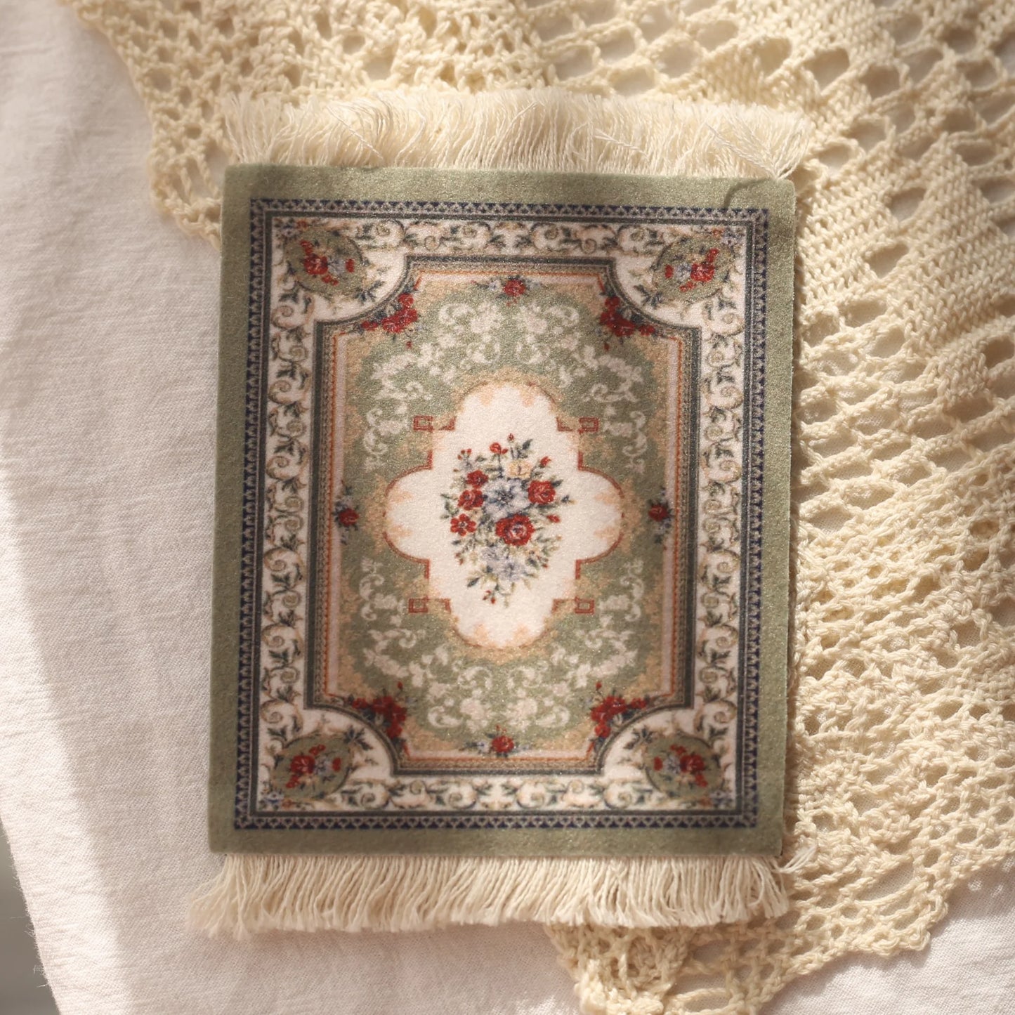 Persian Carpet Mouse Pad & Coasters: Vintage Elegance